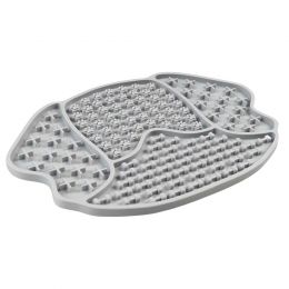 Tapis à lécher Duvoplus gris 21,5 x 15 x 1 cm