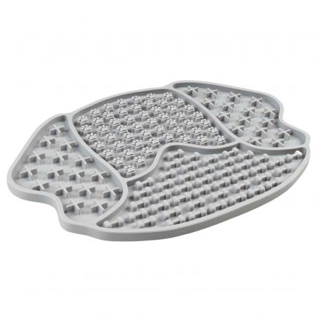 Tapis à lécher Duvoplus gris 21,5 x 15 x 1 cm