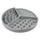 Bol anti-glouton Duvoplus Triple gris 20,5 x 20,5 x 2,5 cm