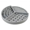 Bol anti-glouton Duvoplus Triple gris 20,5 x 20,5 x 2,5 cm
