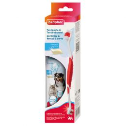 BEAPHAR - Kit de brosse à dents et dentifrice