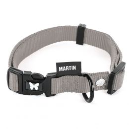 Collier parme en nylon réglable pour chien