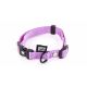 Collier parme en nylon réglable pour chien