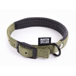 Collier parme en nylon réglable pour chien.
