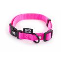 Collier parme en nylon réglable pour chien