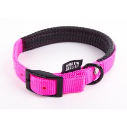 Collier droit confort en nylon - Rose fluo