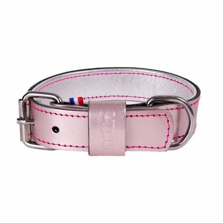 Collection Dakota - Collier en cuir - Rose