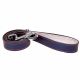 Collection Dakota - Laisse Bleu nuit Métalisé en cuir 