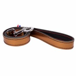 Collection Dakota - Laisse Bleu nuit Métalisé en cuir 