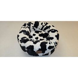 Corbeille apaisante de haute qualité - Finition «&nbsp;Vache print&nbsp;» Fabrication belge ! - Noir - 5 tailles - 8 couleurs