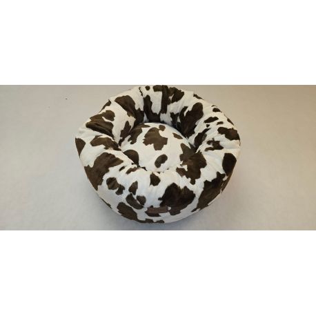 Corbeille apaisante de haute qualité - Finition «&nbsp;Vache print&nbsp;» Fabrication belge ! - Brun - 5 tailles - 8 couleurs