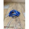 Laisse fait main - en corde type alpinisme - ultra-résistant - Modèle "Deep Blue" - Ep : 6 mm