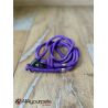Laisse fait main - en corde type alpinisme - ultra-résistant - Modèle "Violet" - Ep : 6 mm