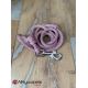 Laisse fait main - en corde type alpinisme - ultra-résistant - Modèle "Pink and Purple" - Ep : 8 mm