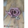 Laisse fait main - en corde type alpinisme - ultra-résistant - Modèle "Pink and Purple" - Ep : 8 mm