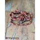 Laisse fait main - en corde type alpinisme - ultra-résistant - Modèle "Bronze and Burgundy" - Ep : 10 mm