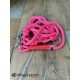 Laisse fait main - en corde type alpinisme - ultra-résistant - Modèle "Pinky Mood" - Ep : 10 mm