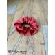 Chouchou (élastique pour cheveux) en VELOURS "Red Touch" 