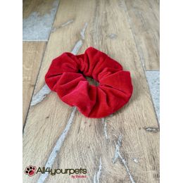 Chouchou (élastique pour cheveux) en VELOURS "Red Classic" 