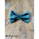 Noeud papillon en VELOURS "Green Touch" (s'adapte sur tous les colliers)