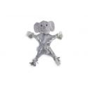 Éléphant doudou en corde
