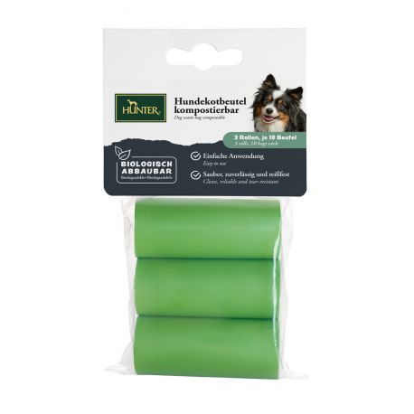 Sachet pour déjections canines compostable