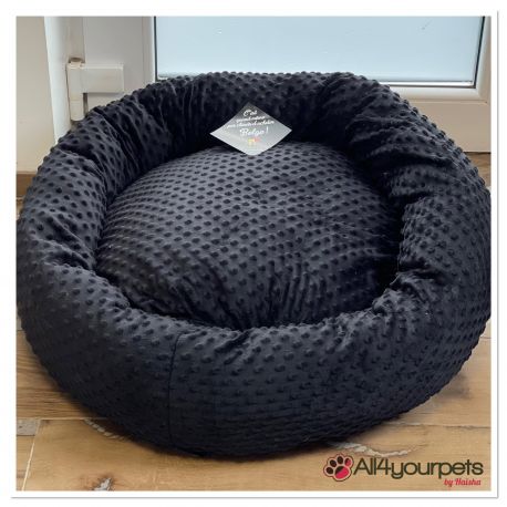 Corbeille apaisante et ultra-douce de haute qualité, finition «&nbsp;sweet bubble&nbsp;» - Couleur : PM-06 - Noir