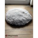 Coussin poils long - Bicolore gris clair/gris foncé - 60 cm
