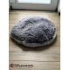 Coussin poils long - Bicolore gris clair/gris foncé - 60 cm