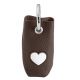 Distributeur de sac sanitaire Love - Brun