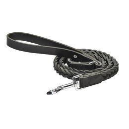 Laisse cuir "Tresse" - marron