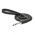SOLDE - SALE - Laisse cuir "Tresse" - noir - 18mm