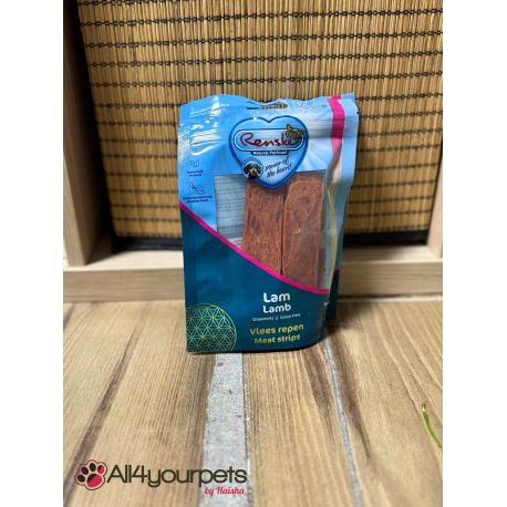 Renske - Récompense saine barres de viande pour chien agneau 70g