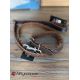 SALE - SOLDE - Ensemble collier & laisse en cuir tressé - naturel 