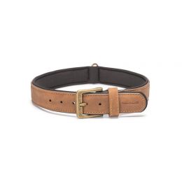 Collier simili cuir - Marron
