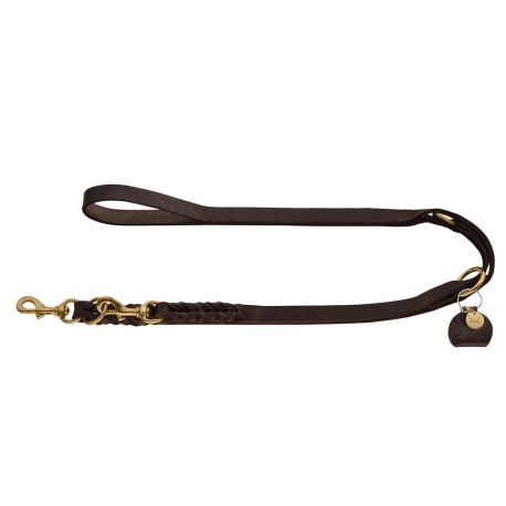 Laisse réglable Sansibar Solid - Marron foncé
