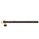 Collier en cuir Sansibar Solid - Marron foncé
