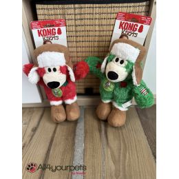 SALE - SOLDE - KONG Holiday Wild Knots Bear - Vert SM