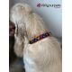 Handmade adjustable fabric collar, "Bow Tie" pattern 