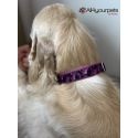 Handmade adjustable fabric collar, "Bow Tie" pattern 