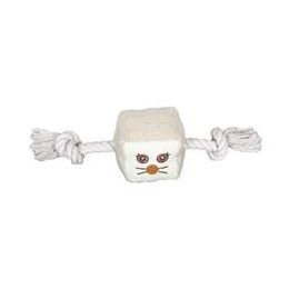 Cube in tissue + rope toy