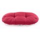 Coussin ovale ouatiné ROUGE/BLANC