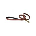 Bobby Leather Leash - Confort handle - Red