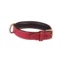 Bobby confort leather collar - Red 