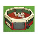 Pet Play Park - Parc pour chiots - Tissu - rouge