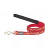 Red Dingo comfort leash "Red Flanno"