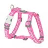 Harnais Red Dingo fantaisie "Flanno rose"
