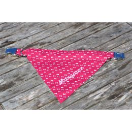 Handmade Bandana - Scarf - Collar slip on - "Bow Tie" pattern - Cocker size