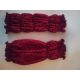 Snood - Cagoule protection oreilles tombantes - Motif design bordeaux, à pois bordeaux foncé