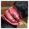 Snood - Cagoule protection oreilles tombantes - Motif rouge pailleté métal